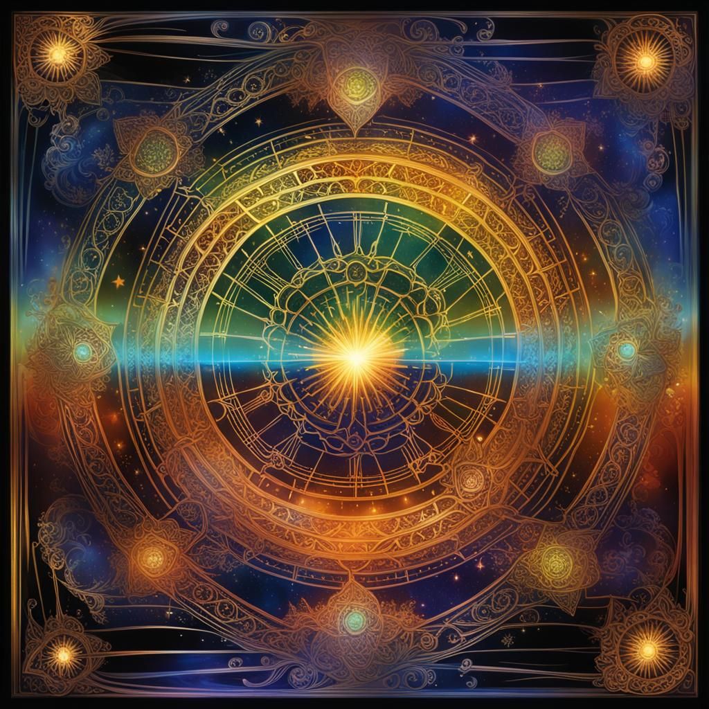 Himalayan Celestial Spirit with Bioluminescent Light