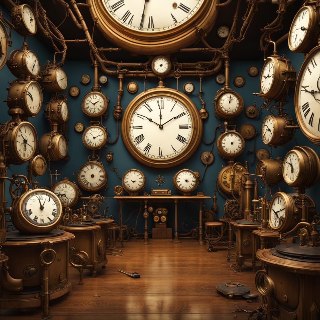 Steampunk Salvador Dali: The Persistence of Memory