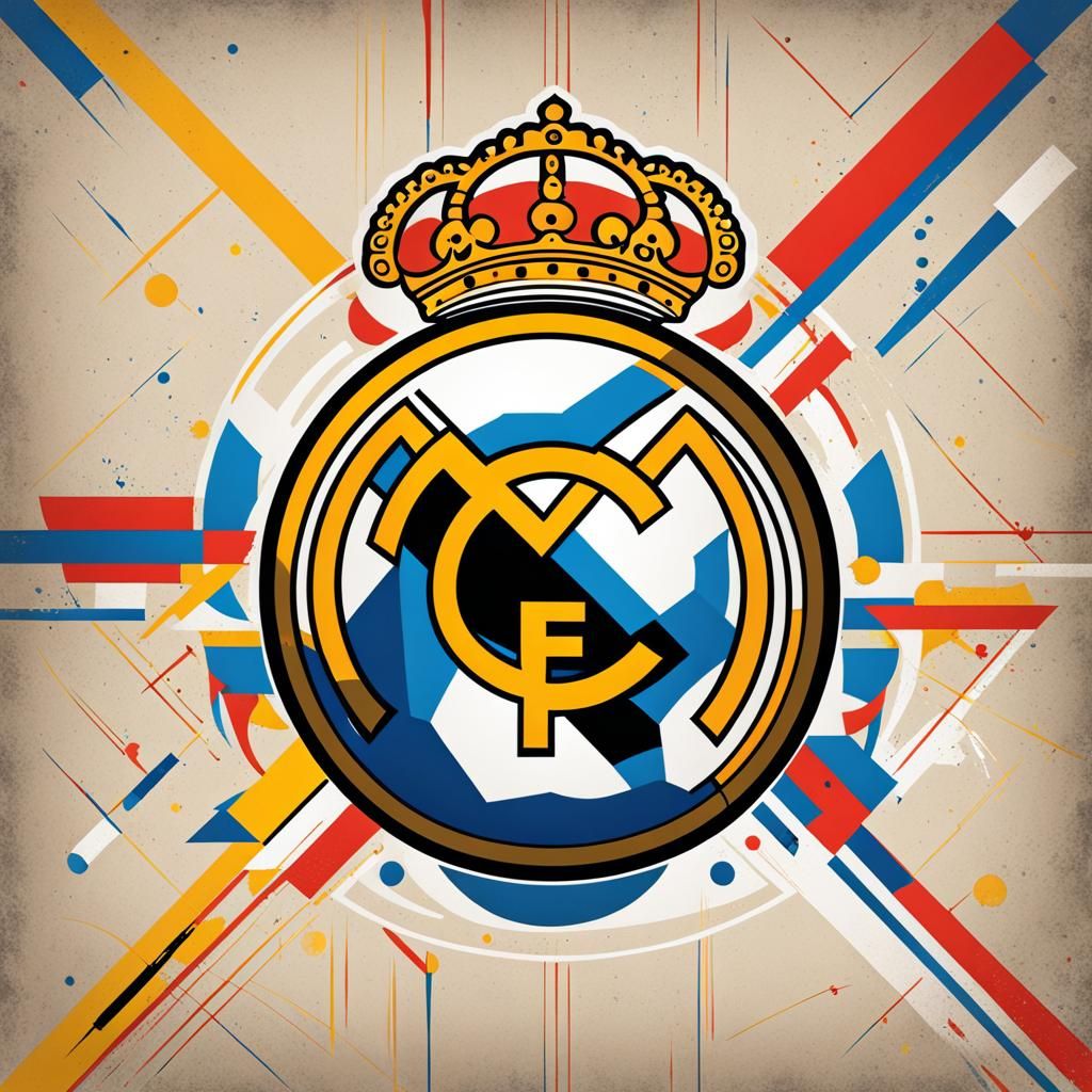 Real Madrid in Pop Art Style