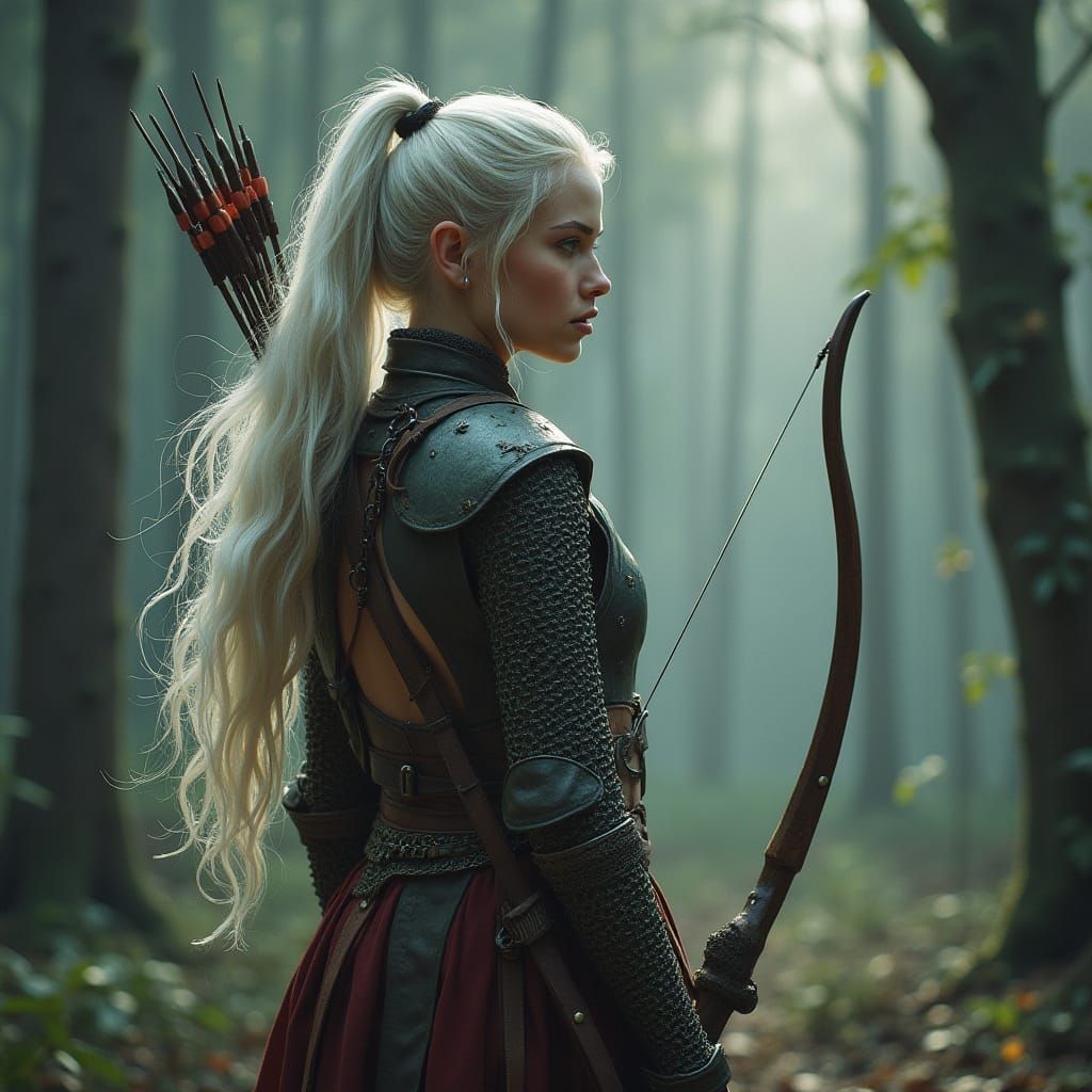 Centaur Ranger in Mystical Forest, Atmospheric Lighting