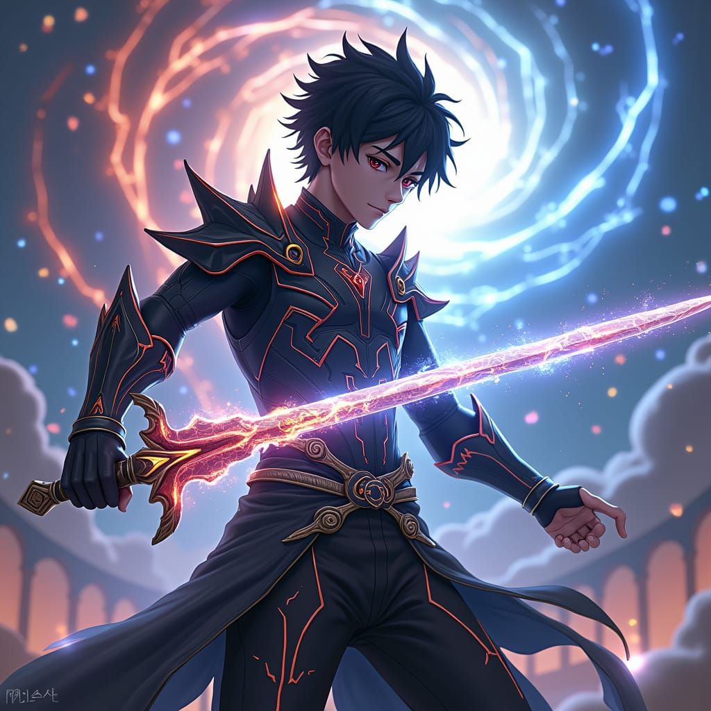Kaito Raijin: Anime Warrior with Aegis Blade