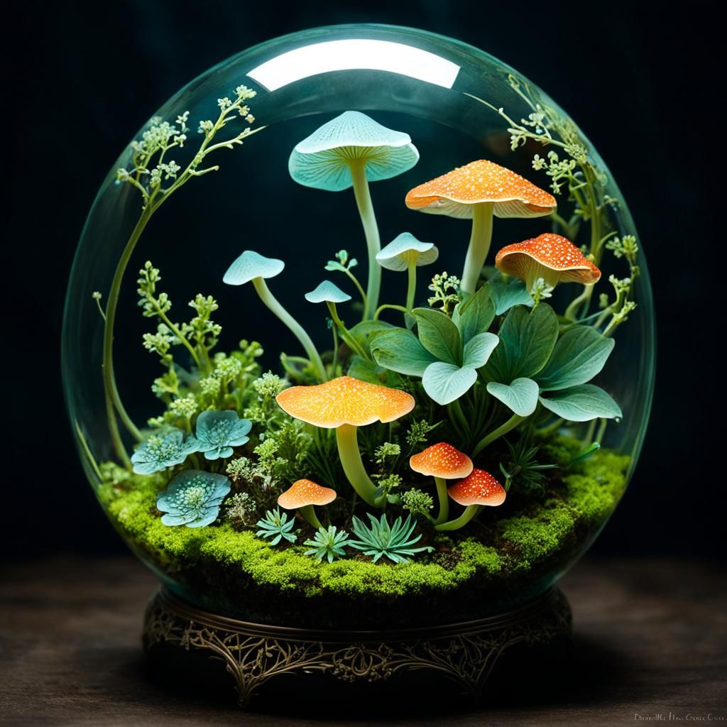 Luminescent Terrarium Filigree: A Breathtaking Masterpiece