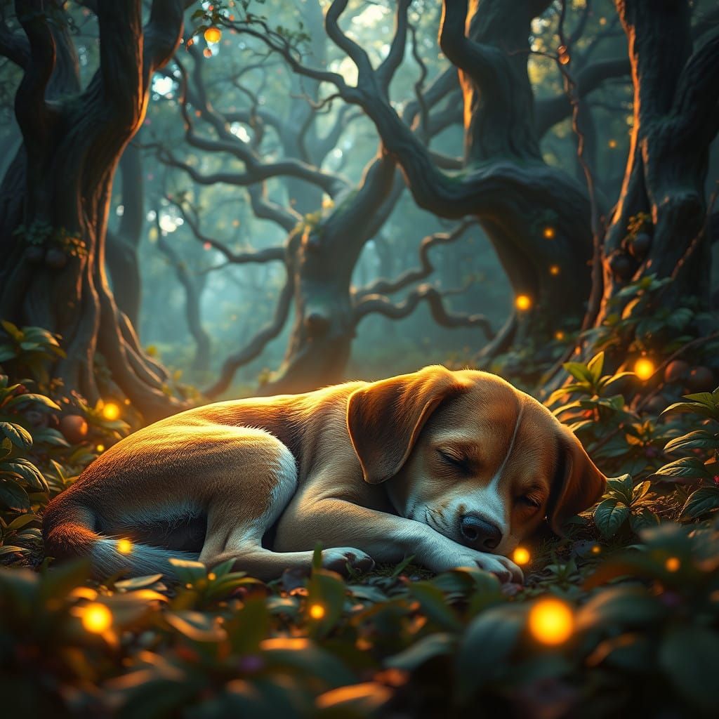 Sleeping beagle