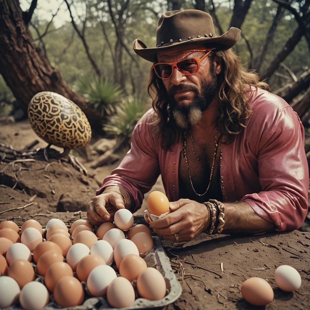 Randy Savage Cares for an Egg: Cinematic Still