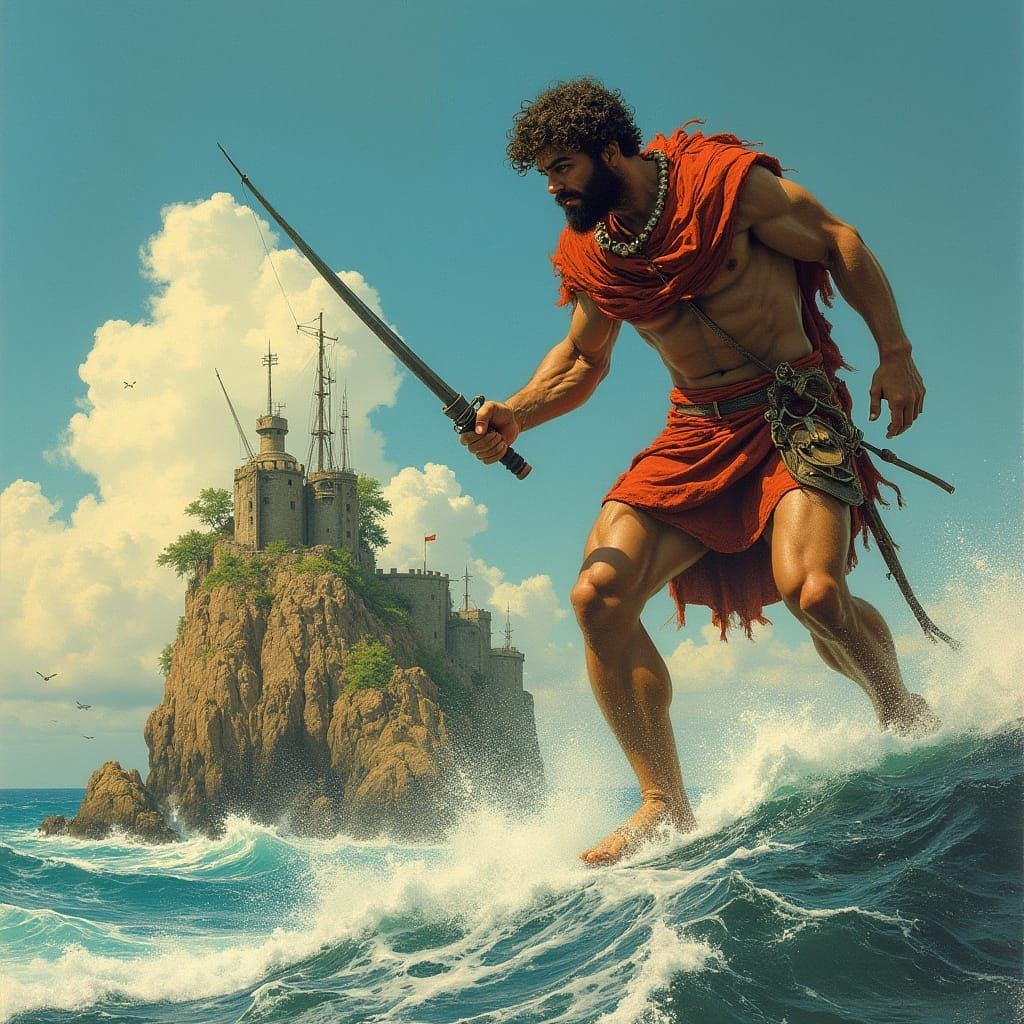 Greek Explorer Discovers Footprints of a Massive One-Eyed Ma...