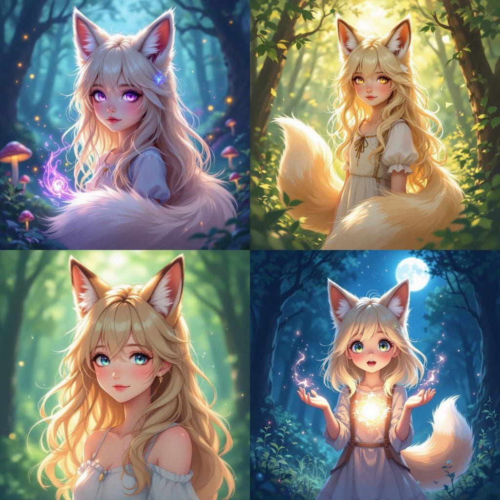 Blond Girl with Fox Ears and Telepathy