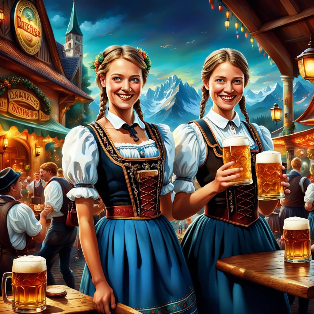 Oktoberfest Celebration: A Digital Matte Painting