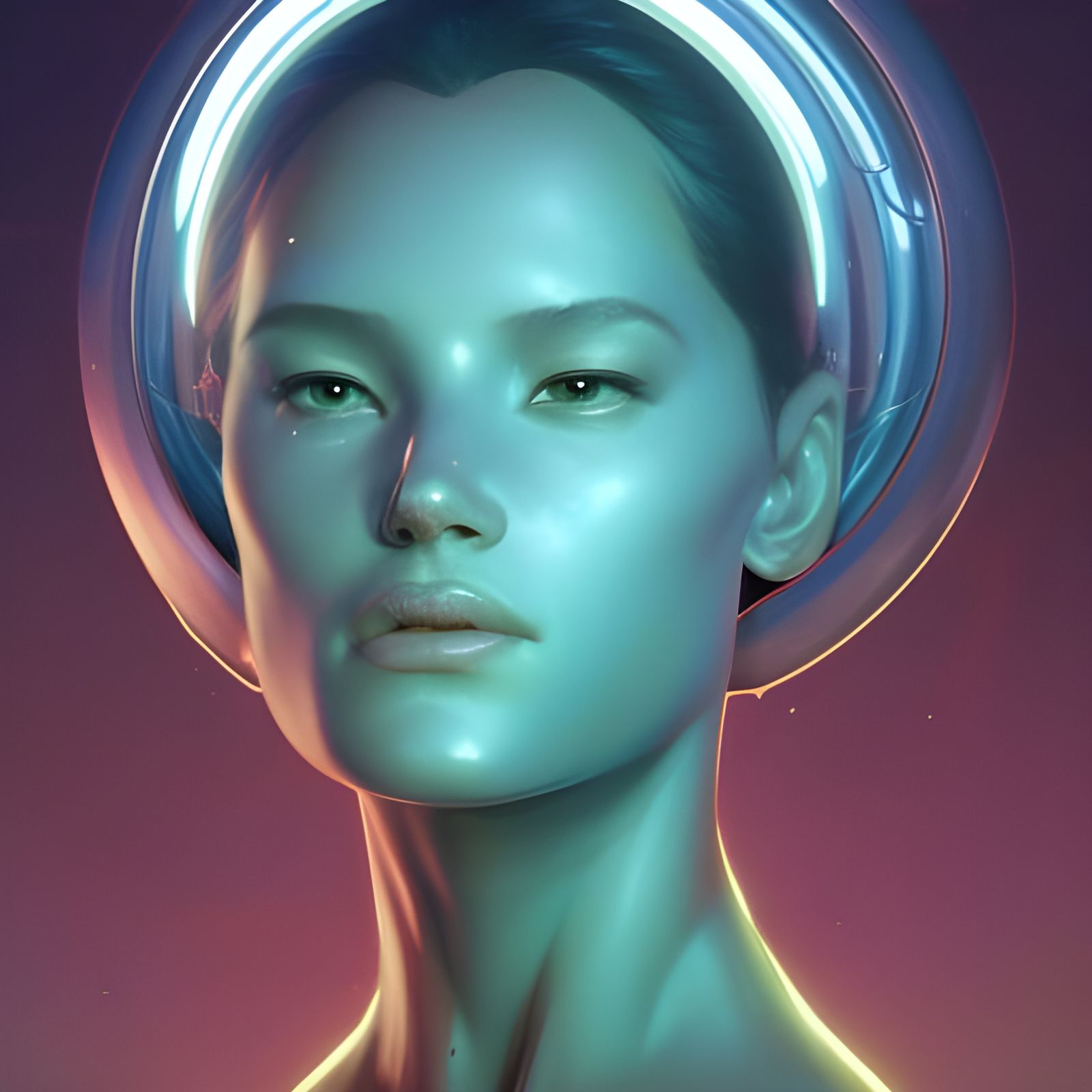 Detailed Portrait of an Extraterrestrial Being