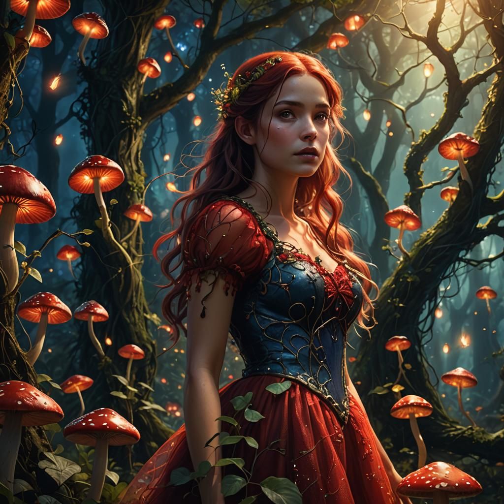Enchanted Forest Girl: Fantasy Concept Art