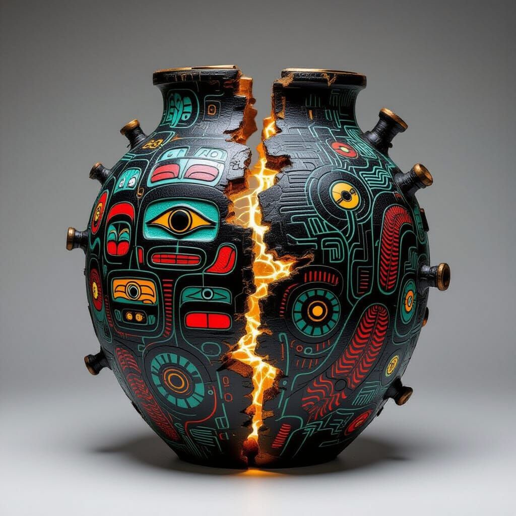 Ancestral Fauna Unveiled in Biomechanical Surrealism