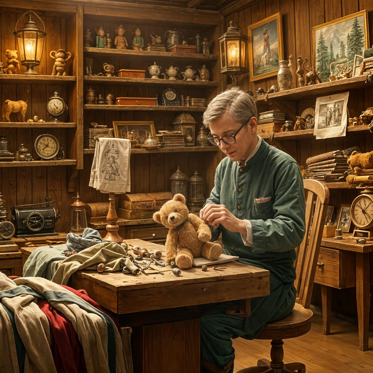 The Teddy Bear's Birth: A Heartwarming Storybook Moment