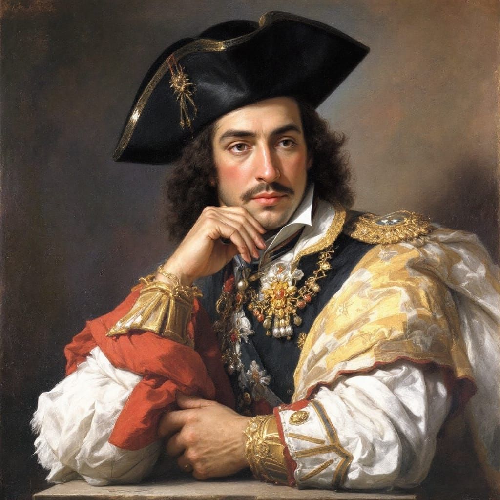 Spanish General Bernardo de Gálvez Portrait