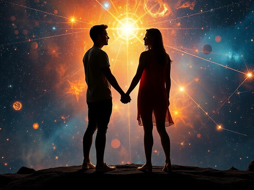 Human Hand Reaches for the Divine in Vibrant HDR