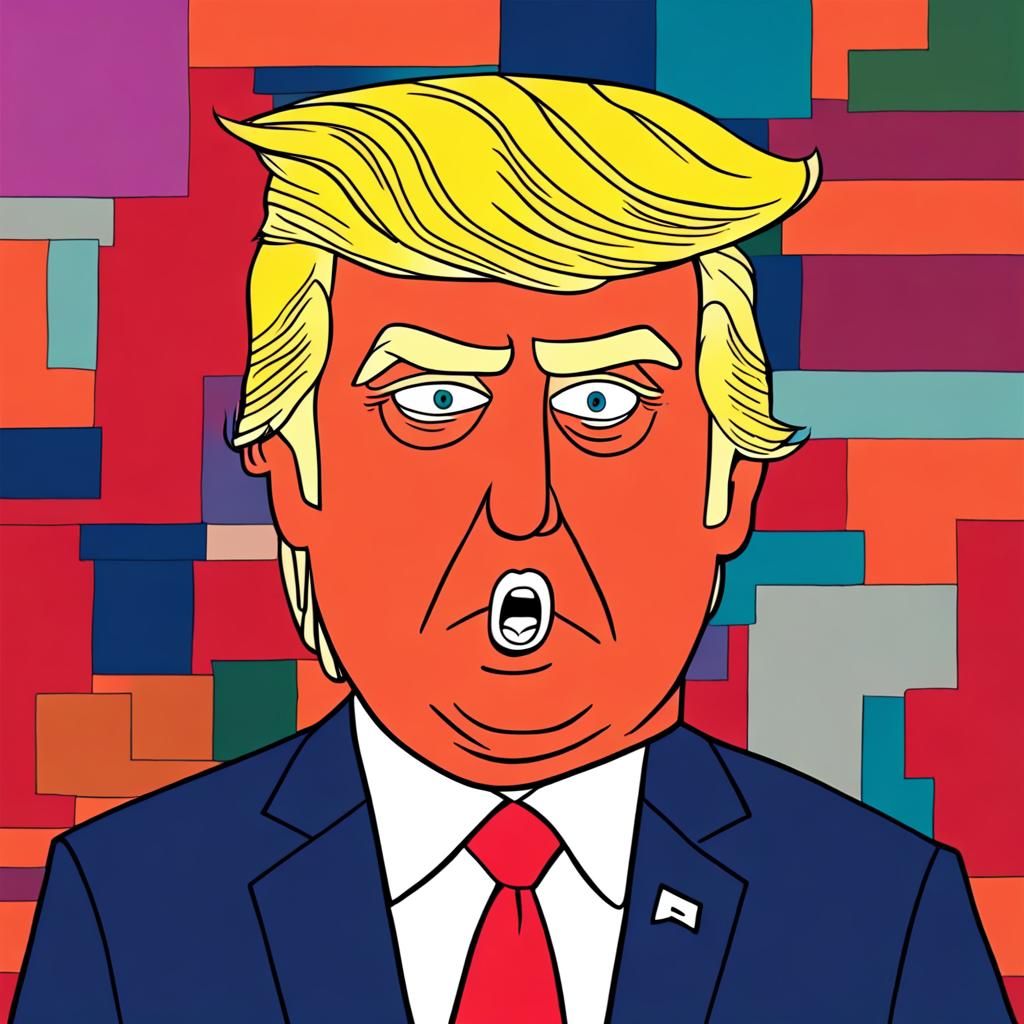Donald Trump as a southpark character