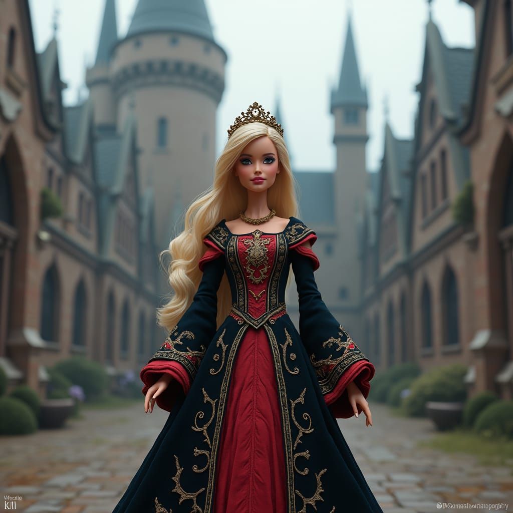 Barbie at Hogwarts: A Fantasy Portrait
