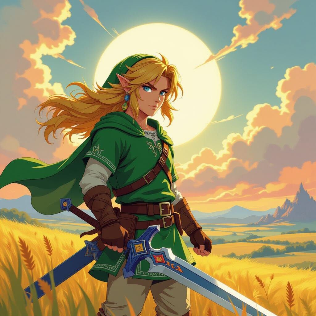 Hero of Time in Hyrule Field