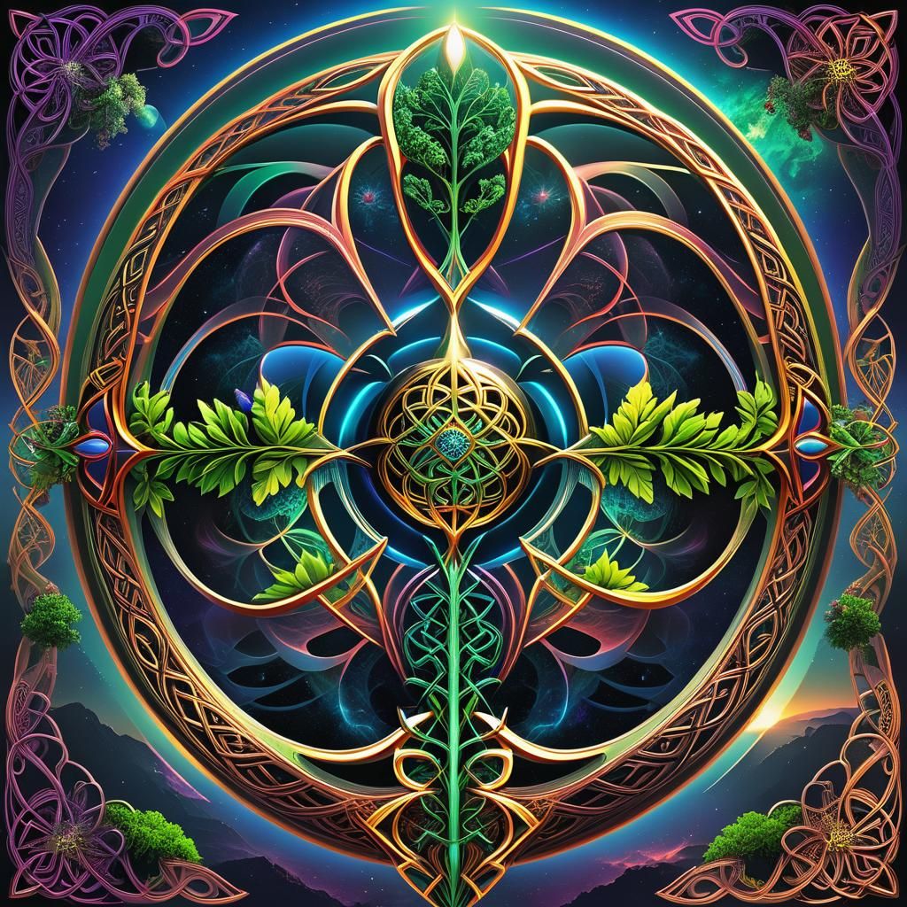 Fractal Retrofuturism: Alien Earth in Synthwave Style