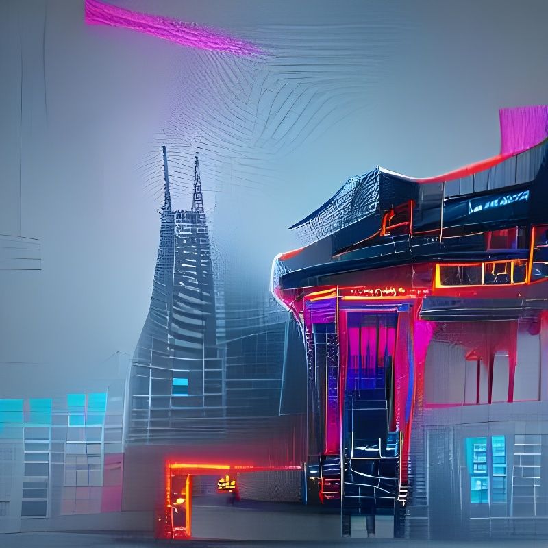 Cyberpunk Architecture: Neon Cityscape of the Future