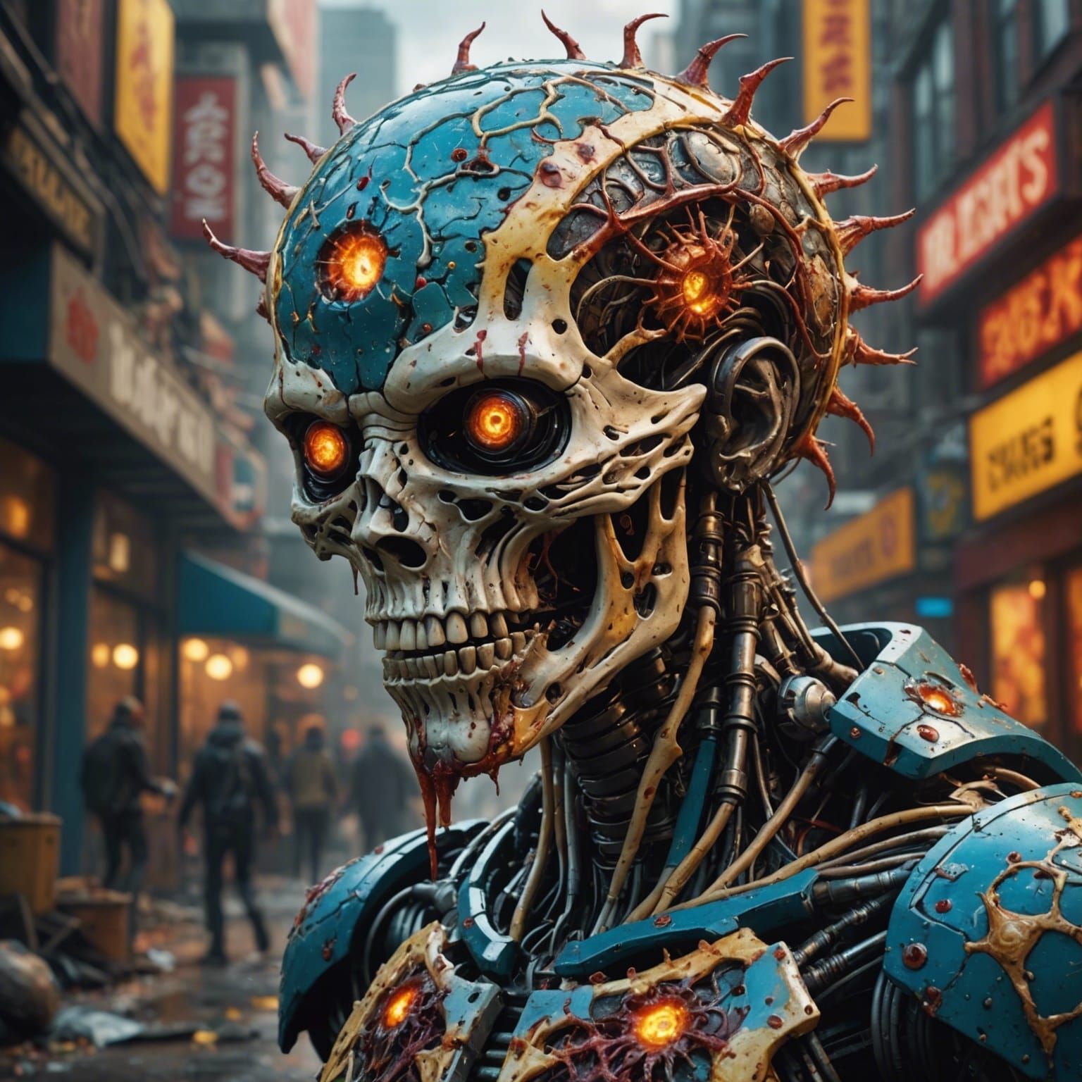 Hyperrealistic Zompocalypse Concept Art with Dramatic Lighti...