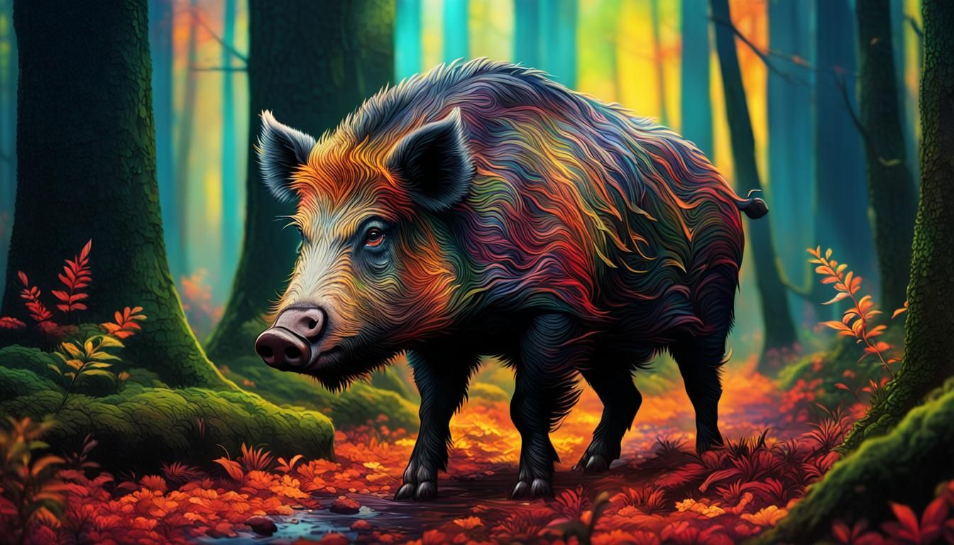 Psychedelic Boar!