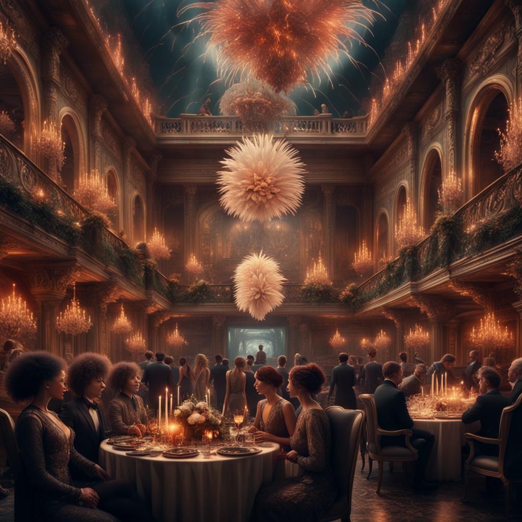 New Year Celebration: Epic Digital Matte Painting