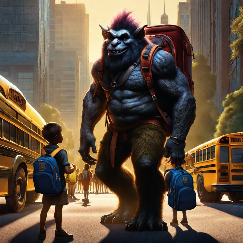 Troll's First Day of School