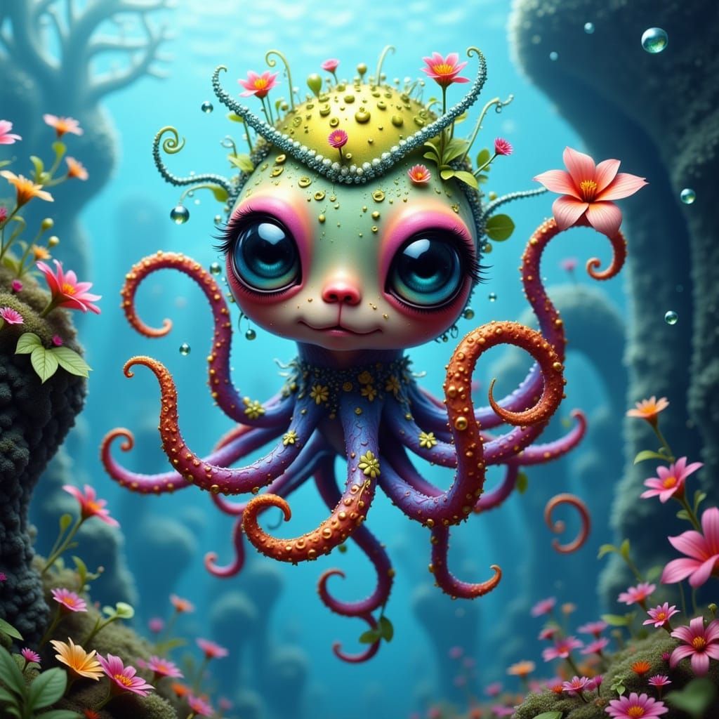 Cute little octopus 😆