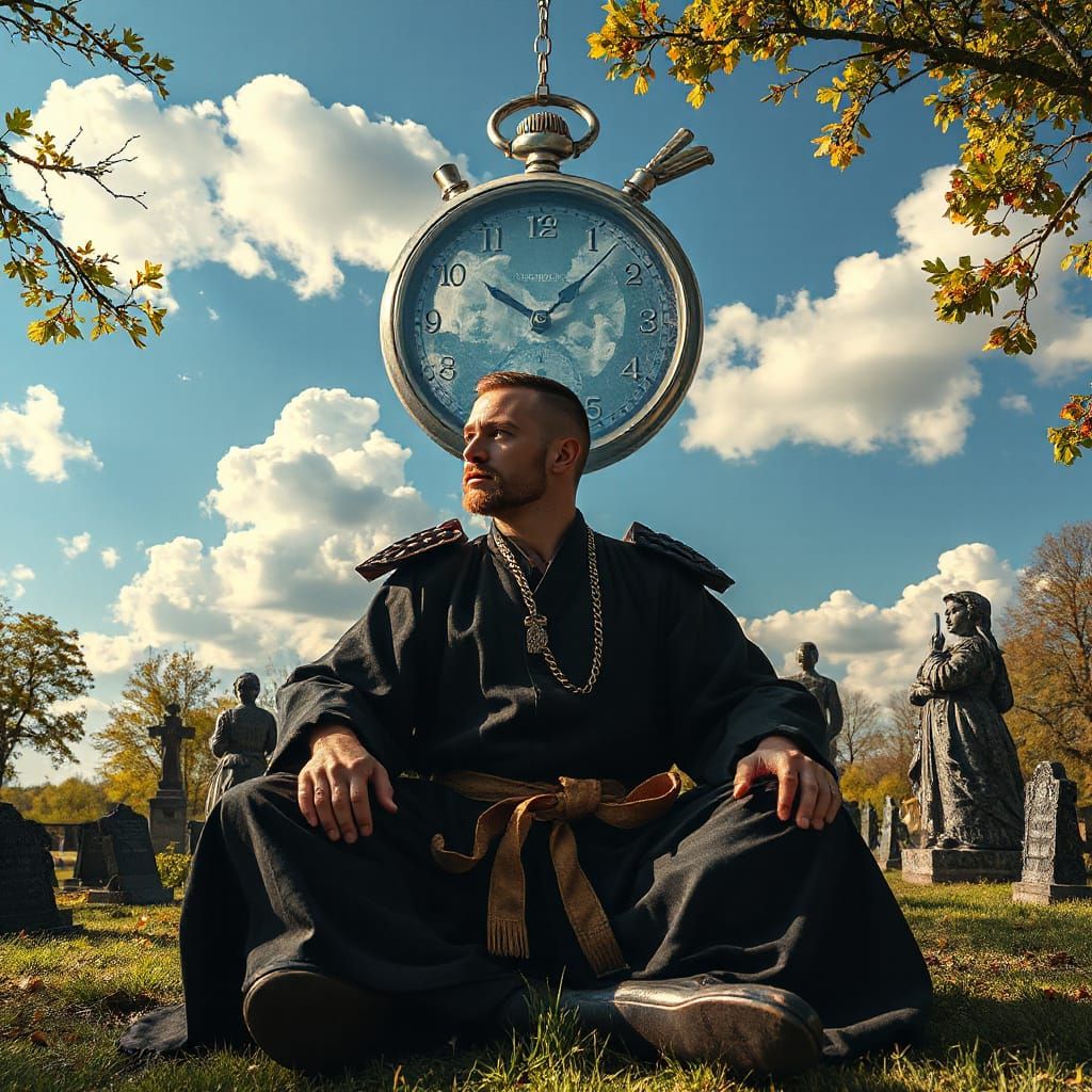 Surreal Samurai Contemplates Time in a Haunting Slovakian Ga...
