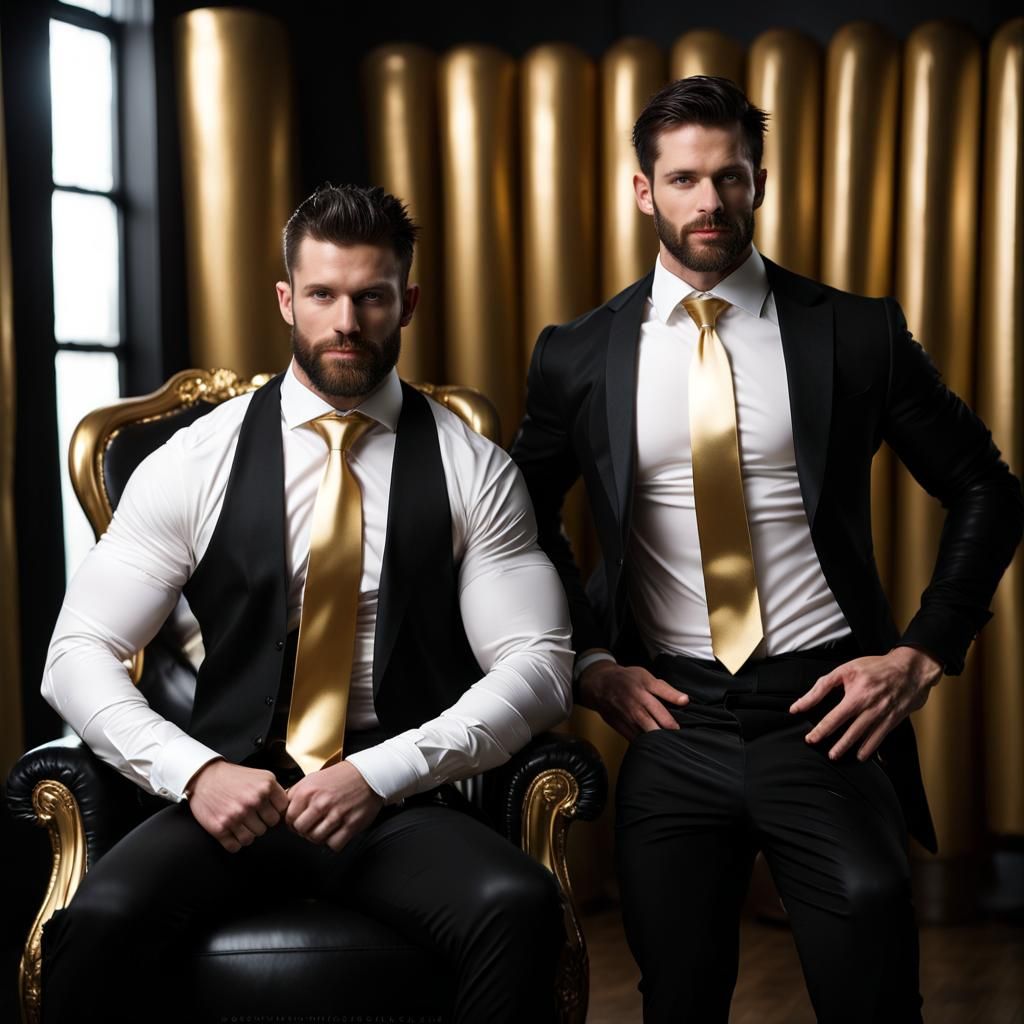 Men in Latex Briefs: A Professional Portrait