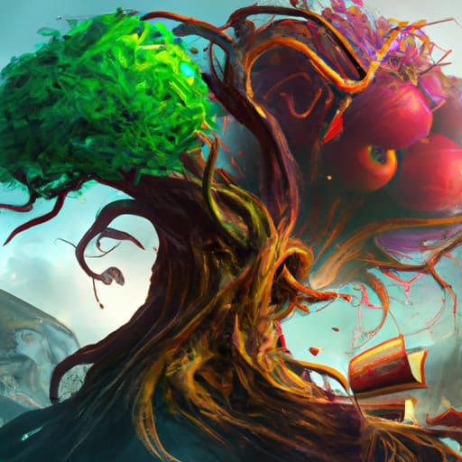 Tree of Knowledge: Detailed Matte Painting