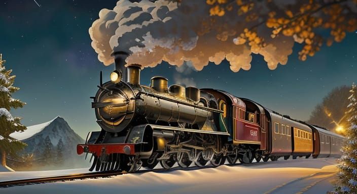 Steam Train Seeks the Cosmos Through Magical Starry Skies