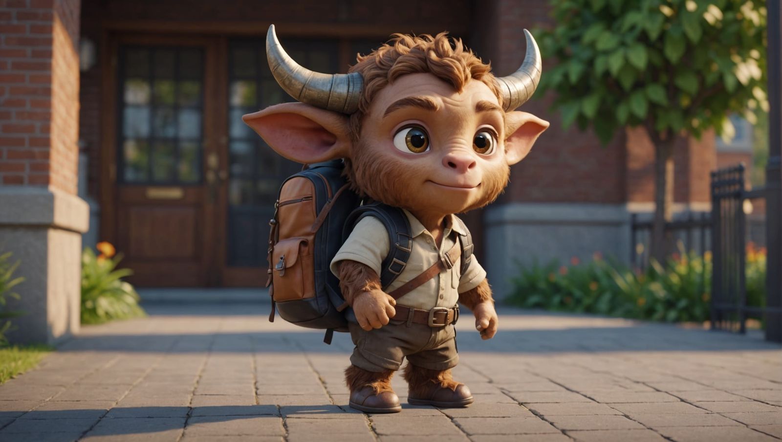 Chibi Minotaur's First Day of School
