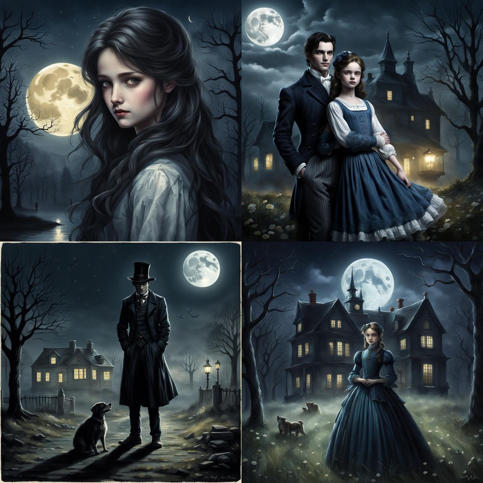 Moonlit Encounter: A Moment of Conflict