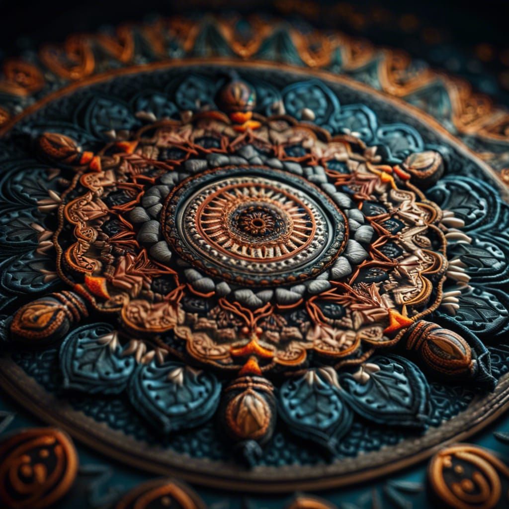 Intricate Mandalas in Hyperrealistic Detail