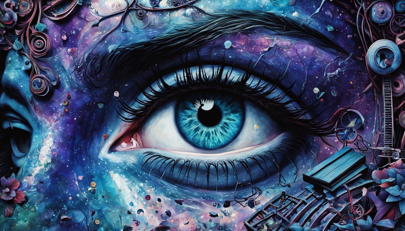 Digital Artwork of Bio Absorption Spectra in Vibrant Cosmic ...