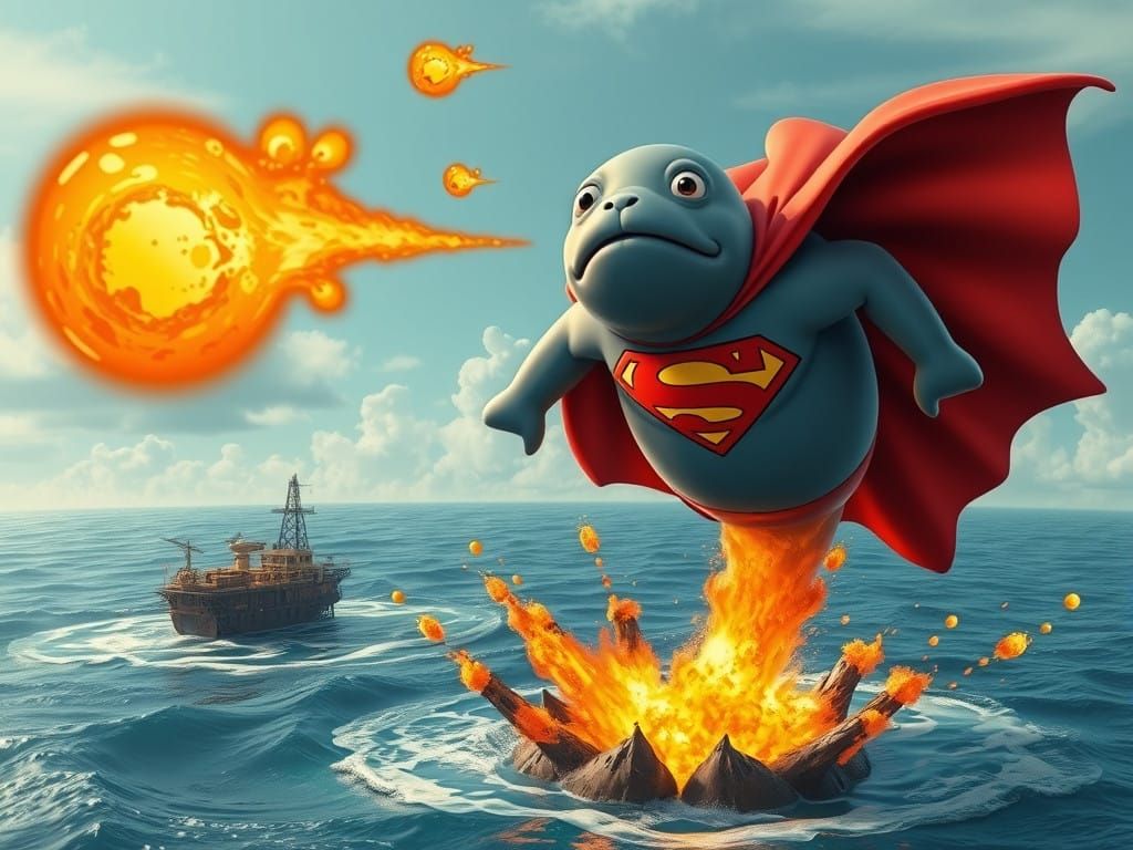 Supermanatee's Powers: Fiend-Fighting Flaming Farts & Flying Foofing Fast
