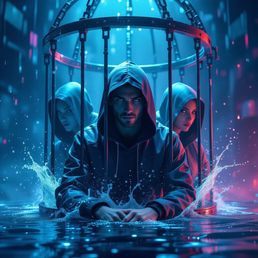 Humans as Gaming Characters Trapped in Holographic World Cag...