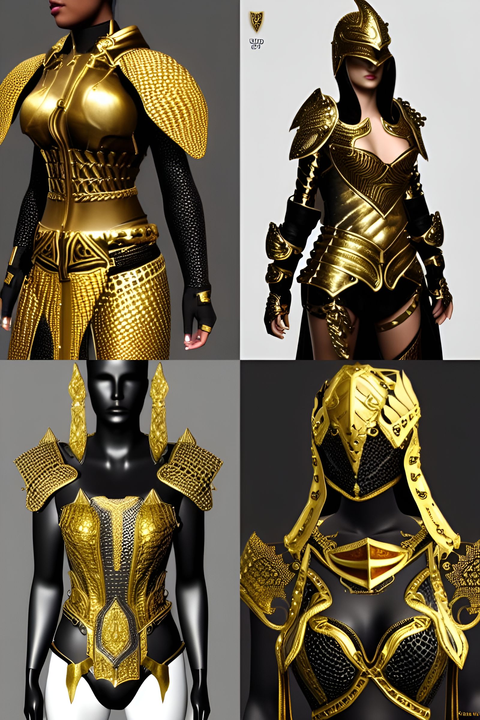 Golden hero armor