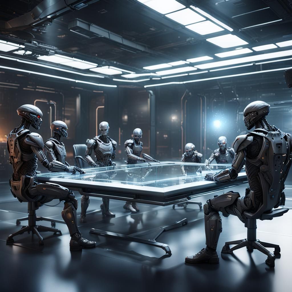 Alien Meeting in 3D Game Cinematic Style