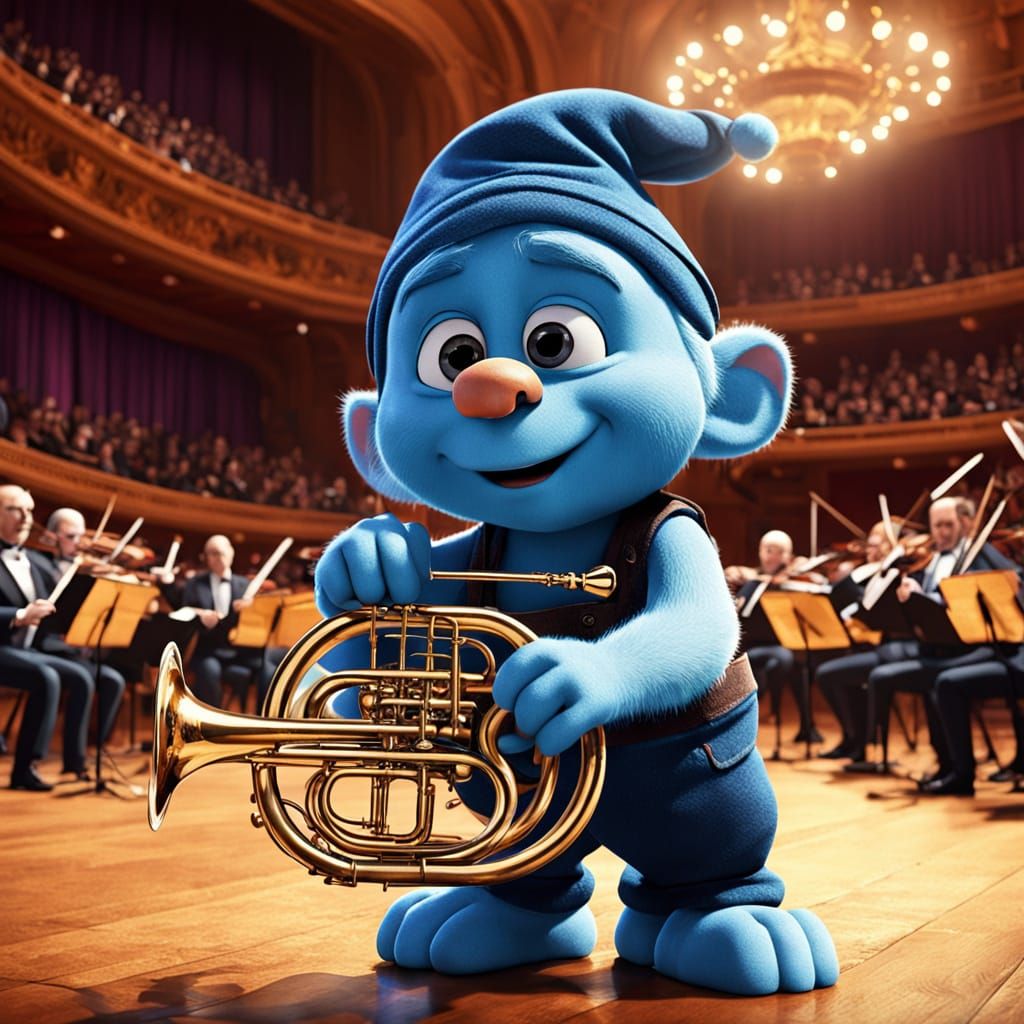 Baby Smurf's Concert: A 3D Animated Spectacle