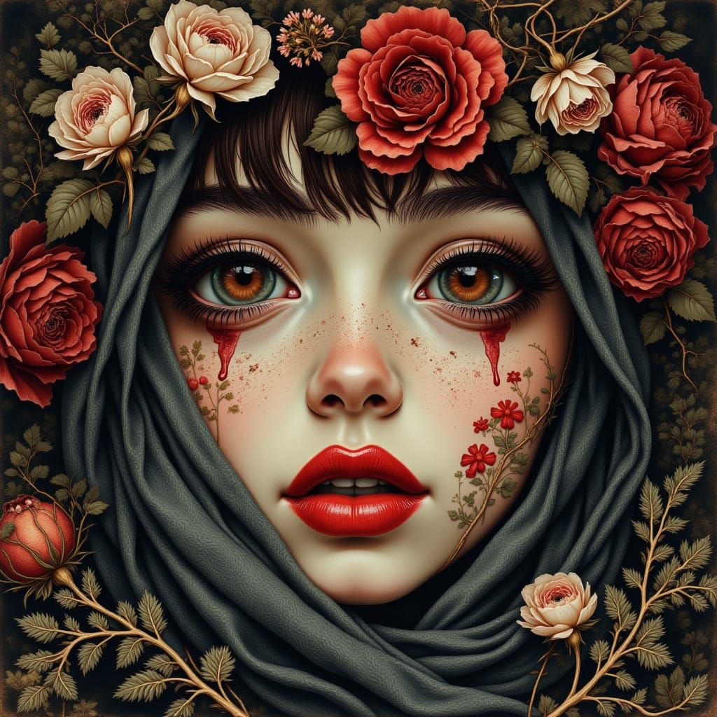 Detailed Engraving Evokes Magical Realism and Storytelling