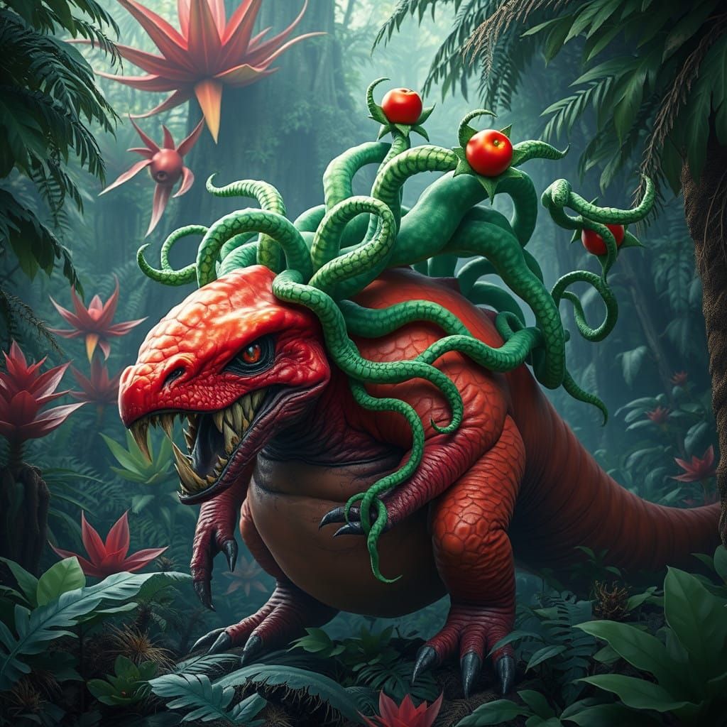 Prehistoric Monster Emerges from the Jungle in Fierce, Fanta...