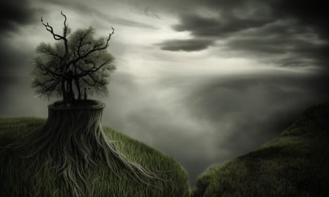 Epic Fantasy Forest with River in Digital Art Style