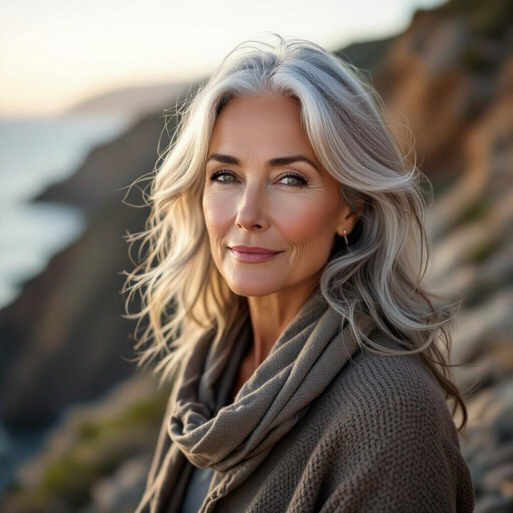 Beautiful middle-aged woman