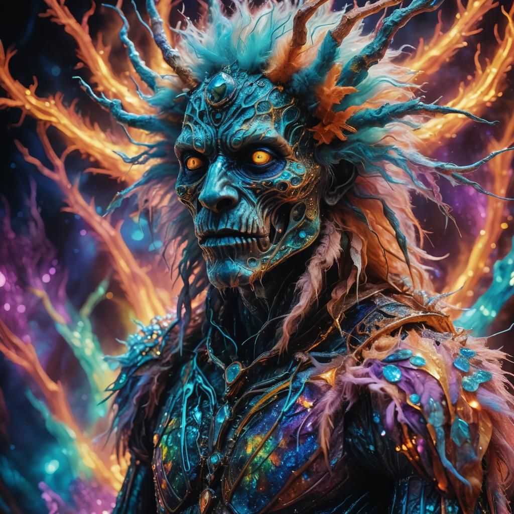 Skin Walker in a Mystical Astral Dreamscape