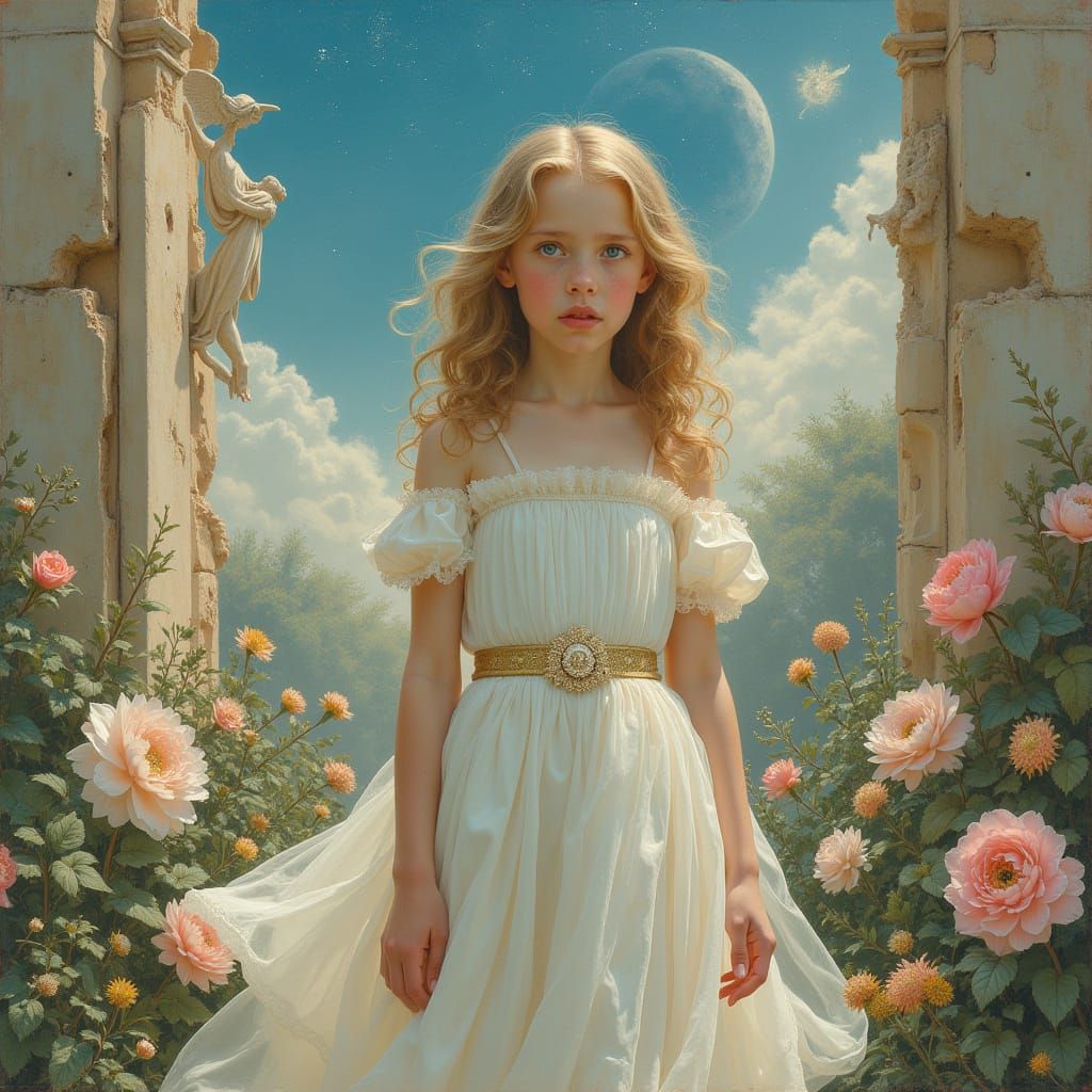 Luminous Terror in a Dreamlike Garden