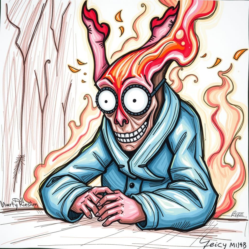 Abstruse Artistic Expression in Dark Colors