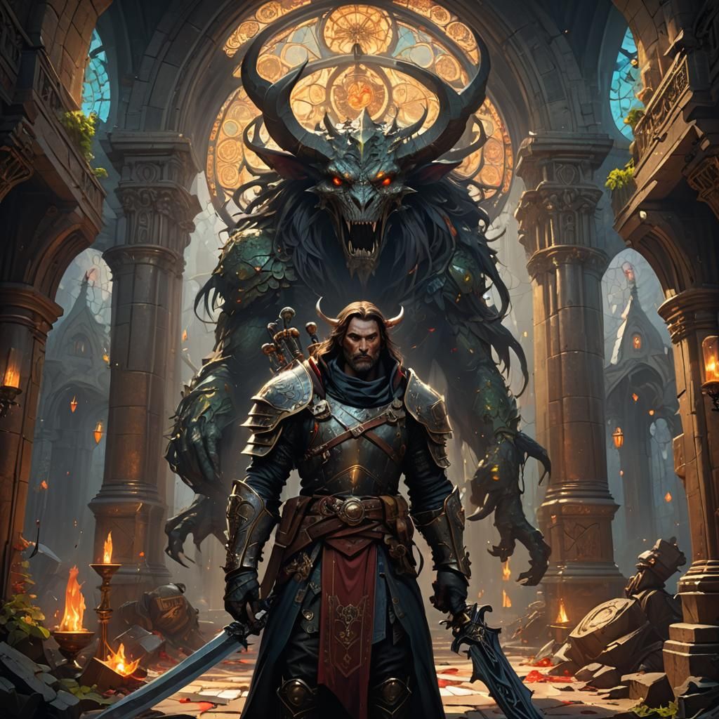 Evil DnD Monster Concept Art in 8K