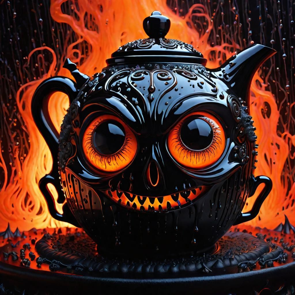 Sinister teapot