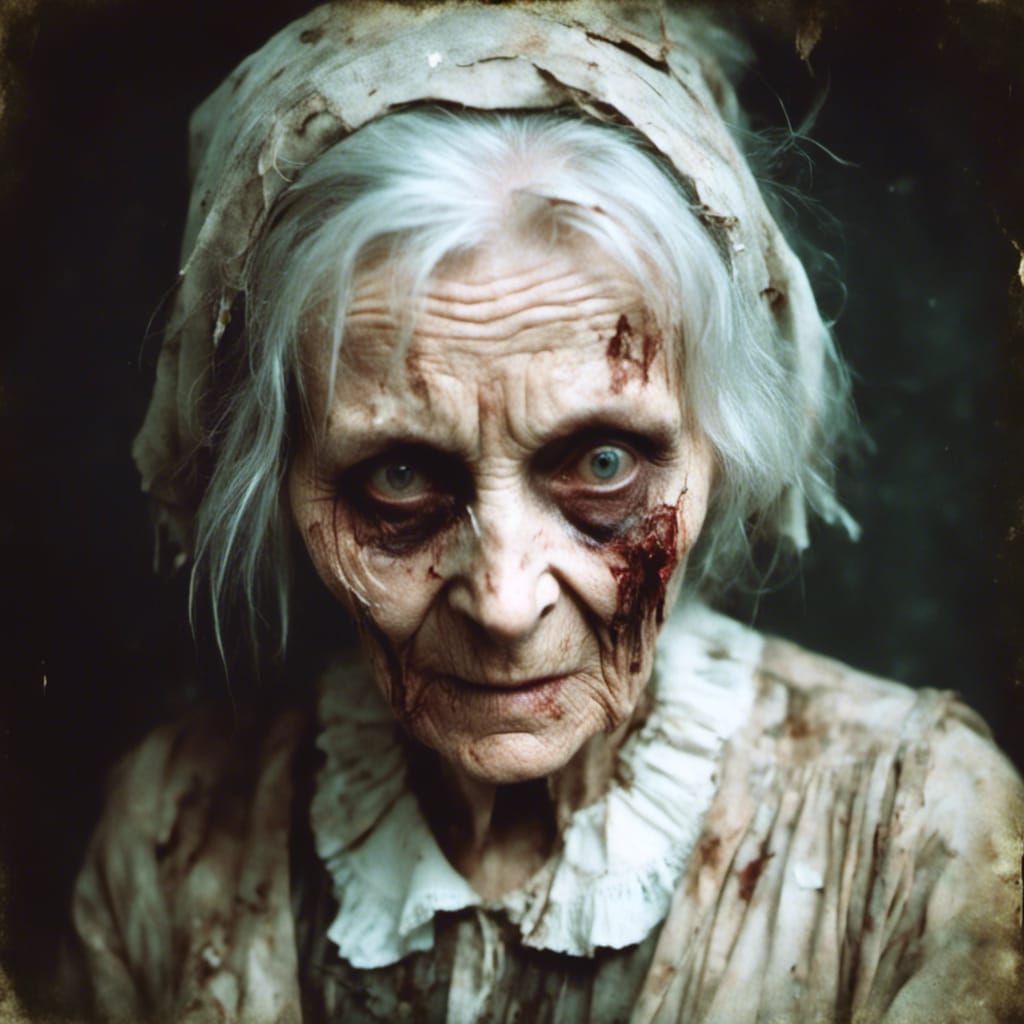 Macabre Portrait of an Old Woman